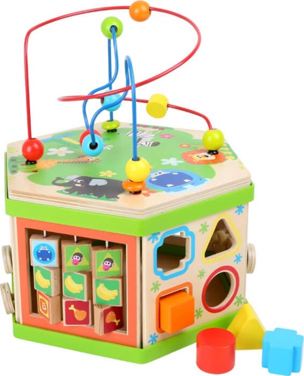 Bild vom Artikel Small foot 4244 - Motorikwürfel Tier-Safari, Spielhöhe: ca. 17cm vom Autor 