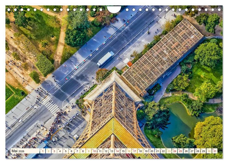 Produktbild: Eiffelturm - Ikone der Architektur (Wandkalender 2026 DIN A4 quer), CALVENDO Monatskalender