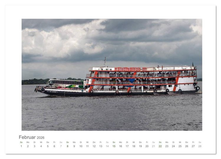 Produktbild: Amazonas, eine Reise entlang seiner Ufer (Wandkalender 2026 DIN A4 quer), CALVENDO Monatskalender