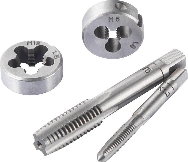 Produktbild: TOOLCRAFT TO-7015521 Gewindeschneidsatz 32teilig Stahl M3 x 0.50, M4 x 0.70, M5 x 0.80, M6 x 1, M8 x 1.25, M10 x 1.50, M12 x 1.75