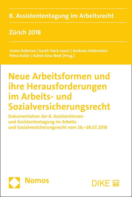 Produktbild: Neue Arbeitsformen und ihre Herausforderungen im Arbeits- und Sozialversicherungsrecht