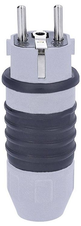 Produktbild: AS Schwabe 62301 Schutzkontaktstecker 230V Grau, Schwarz IP54