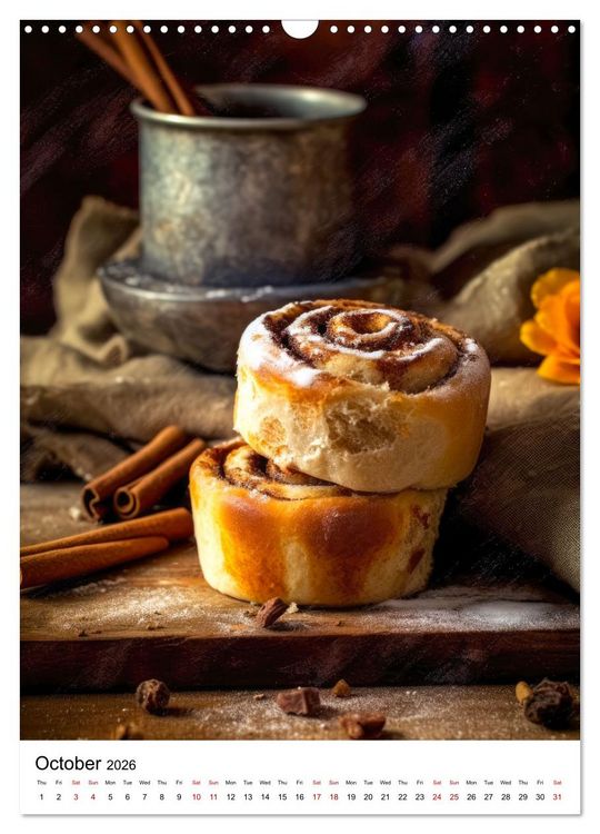 Produktbild: Yummy Bakes (Wall Calendar 2026 DIN A3 portrait), CALVENDO 12 Month Wall Calendar