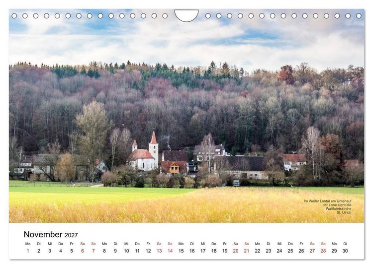 Produktbild: Das Lonetal - Wiege der menschlichen Kunst (Wandkalender 2027 DIN A4 quer), CALVENDO Monatskalender