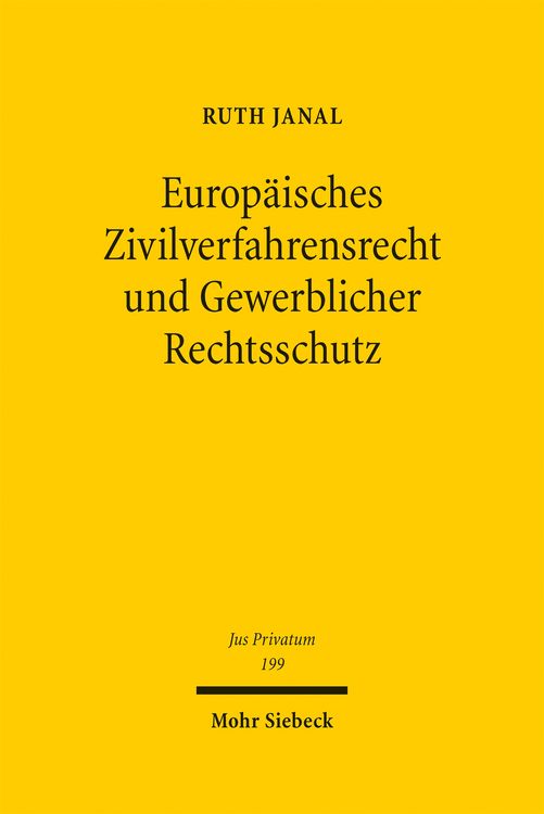Produktbild: Europ&auml;isches Zivilverfahrensrecht und Gewerblicher Rechtsschutz
