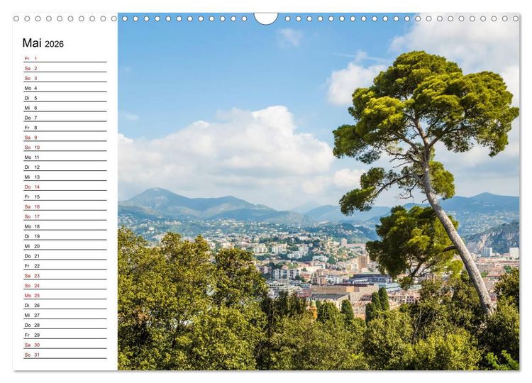 Produktbild: NIZZA Idyllische Impressionen (Wandkalender 2026 DIN A3 quer), CALVENDO Monatskalender