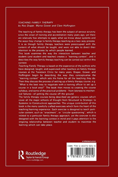 Produktbild: Teaching Family Therapy