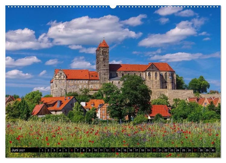 Produktbild: Quedlinburg - Welterbestadt im Harz (Wandkalender 2027 DIN A2 quer), CALVENDO Monatskalender