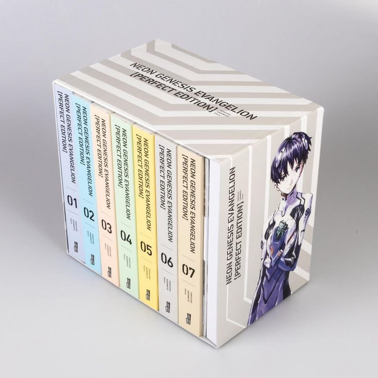 Produktbild: Neon Genesis Evangelion &ndash; Perfect Edition, B&auml;nde 1-7 im Sammelschuber mit Extras