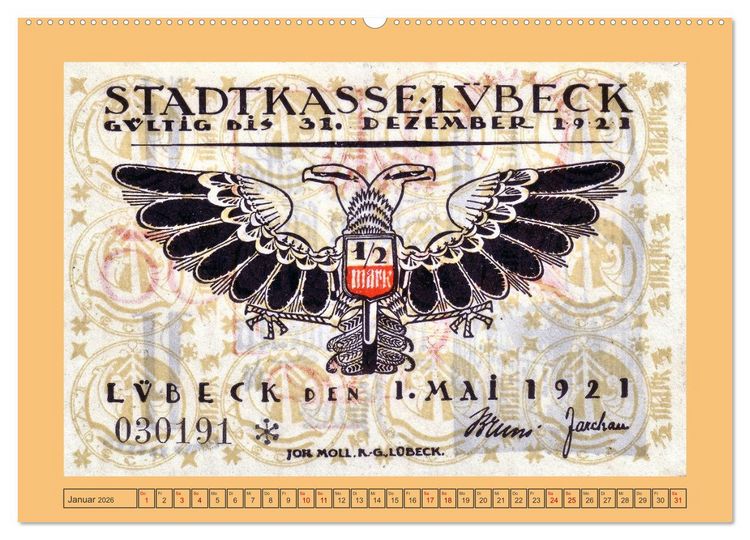 Produktbild: Gru&szlig; aus L&uuml;beck (Wandkalender 2026 DIN A2 quer), CALVENDO Monatskalender