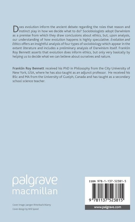 Produktbild: Evolution and Ethics