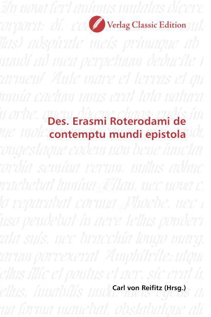 Produktbild: Des. Erasmi Roterodami de contemptu mundi epistola