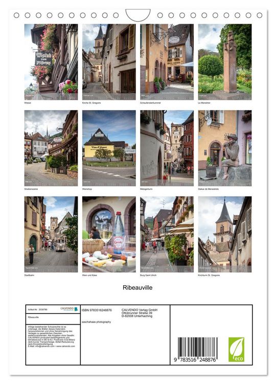 Produktbild: Ribeauville (Wandkalender 2026 DIN A4 hoch), CALVENDO Monatskalender