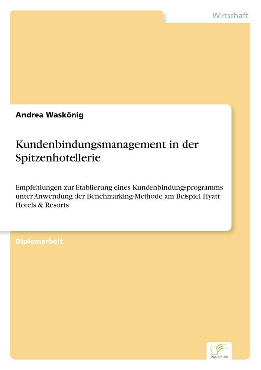 Produktbild: Kundenbindungsmanagement in der Spitzenhotellerie