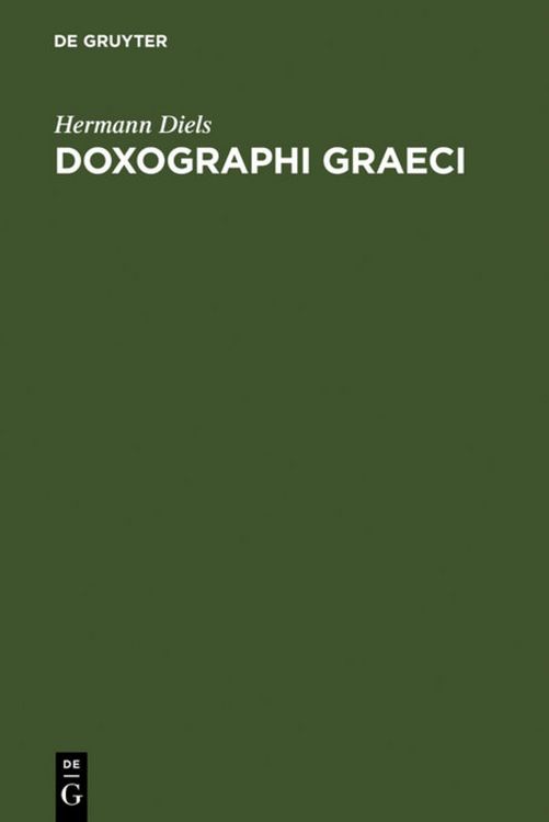 Produktbild: Doxographi Graeci