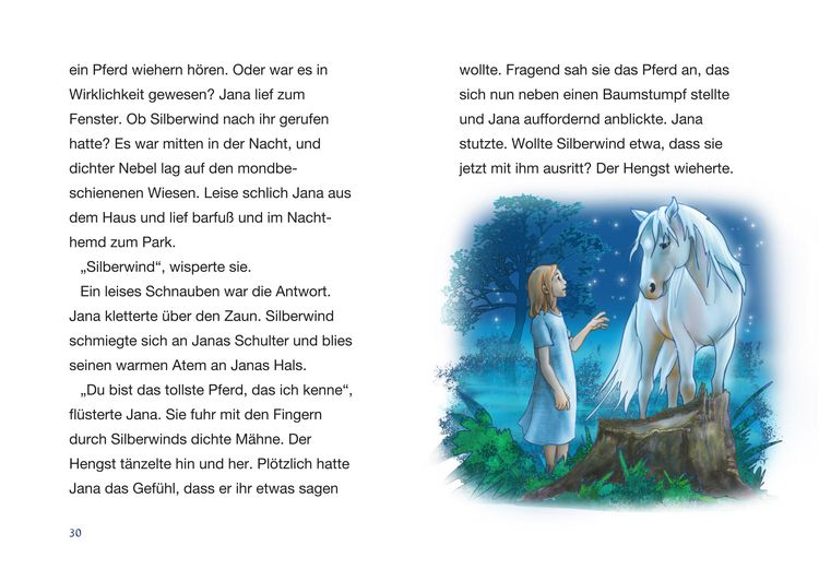 Produktbild: Silberwind, das wei&szlig;e Einhorn (Band 1) - Der verzauberte Spiegel