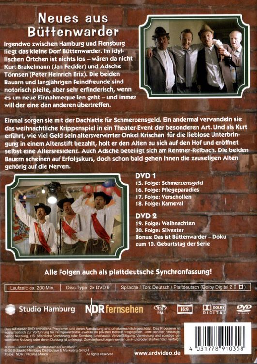 Produktbild: Neues aus B&uuml;ttenwarder - Folgen 15-20 [2 DVDs]