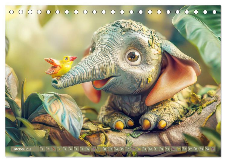 Produktbild: Kleine Wunderwelt - Kinderkalender (Tischkalender 2026 DIN A5 quer), CALVENDO Monatskalender