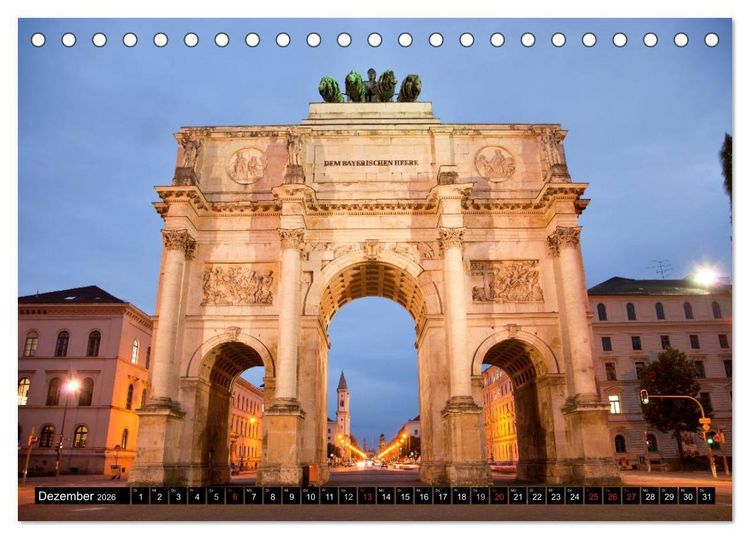 Produktbild: Landeshauptstadt M&uuml;nchen (Tischkalender 2026 DIN A5 quer), CALVENDO Monatskalender