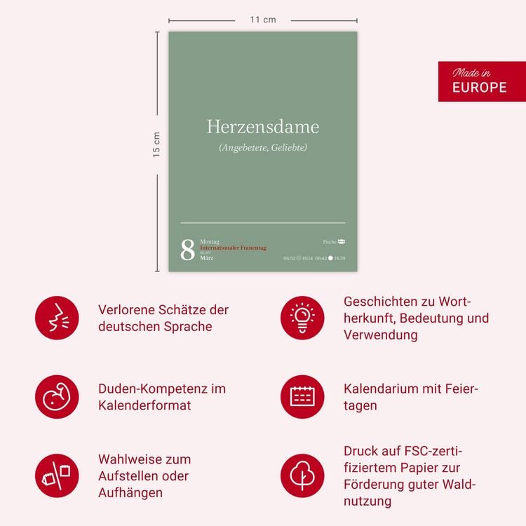 Produktbild: Duden Vergessene Wortsch&auml;tze Tagesabrei&szlig;kalender 2027