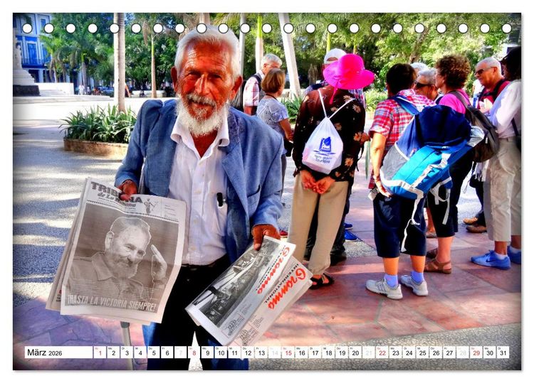 Produktbild: VIVA FIDEL 2026 (Tischkalender 2026 DIN A5 quer), CALVENDO Monatskalender