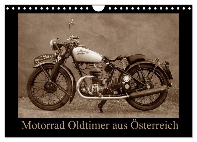 Produktbild: Motorrad Oldtimer aus &Ouml;sterreich (Wandkalender 2026 DIN A4 quer), CALVENDO Monatskalender