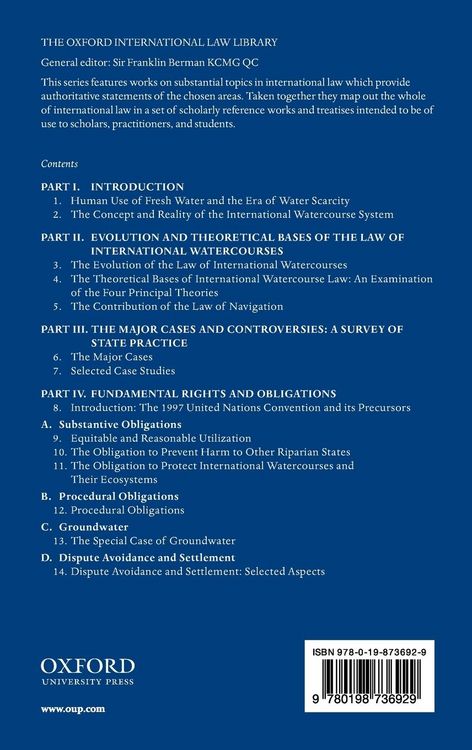 Produktbild: The Law of International Watercourses