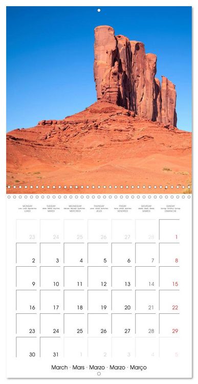 Produktbild: Monument Valley &ndash; Gorgeous Scenic Views (Wall Calendar 2026 12 &times; 12 Inch) CALVENDO 12 Month Wall Calendar