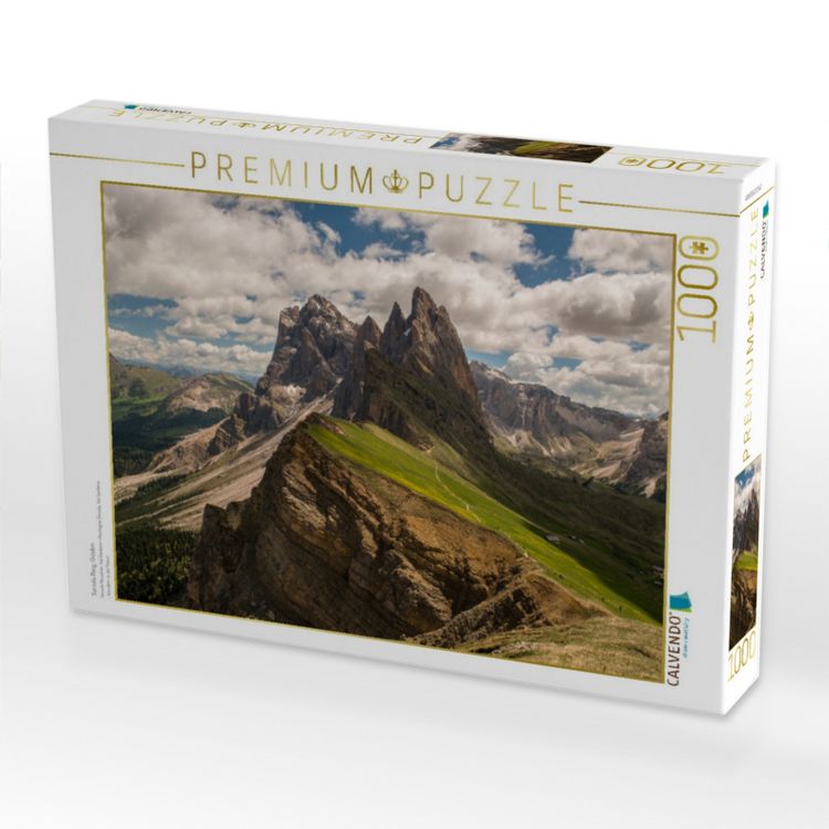 Produktbild: CALVENDO Puzzle Seceda Berg, Gr&ouml;den | 1000 Teile Lege-Gr&ouml;&szlig;e 64x48cm Foto-Puzzle f&uuml;r gl&uuml;ckliche Stunden