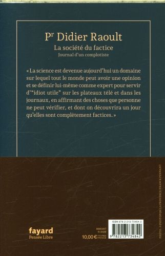 Produktbild: La soci&eacute;t&eacute; du factice : journal d'un complotiste