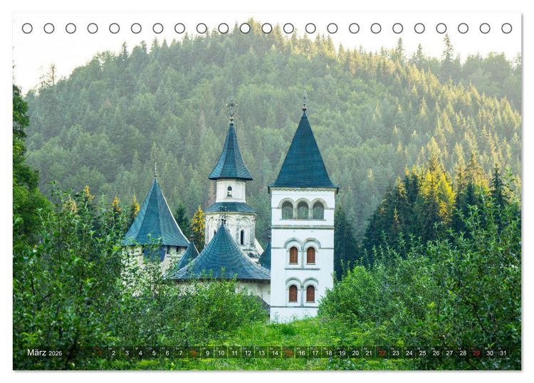 Produktbild: Kl&ouml;ster in der Bucovina (Tischkalender 2026 DIN A5 quer), CALVENDO Monatskalender