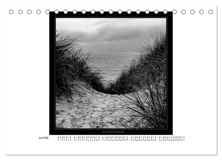 Produktbild: Wangerooge in Fine Art (Tischkalender 2026 DIN A5 quer), CALVENDO Monatskalender
