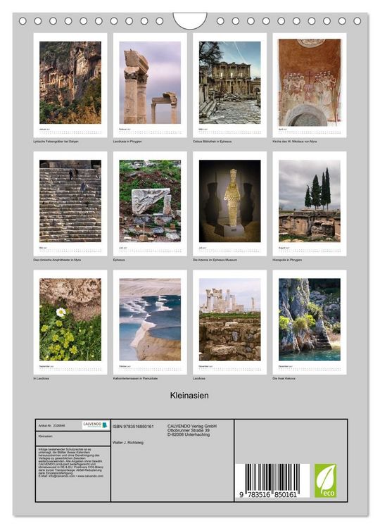 Produktbild: Kleinasien (Wandkalender 2027 DIN A4 hoch), CALVENDO Monatskalender