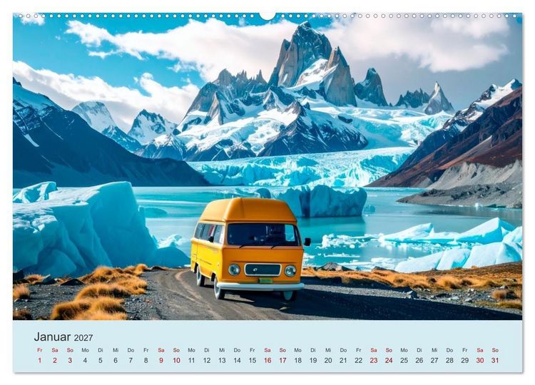 Produktbild: Vanlife Ein Leben auf der Stra&szlig;e (Wandkalender 2027 DIN A2 quer), CALVENDO Monatskalender
