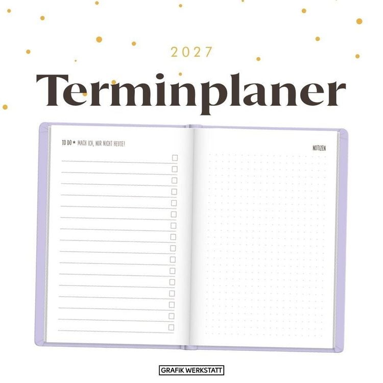 Produktbild: Terminplaner Lederlook 2027 Lavender