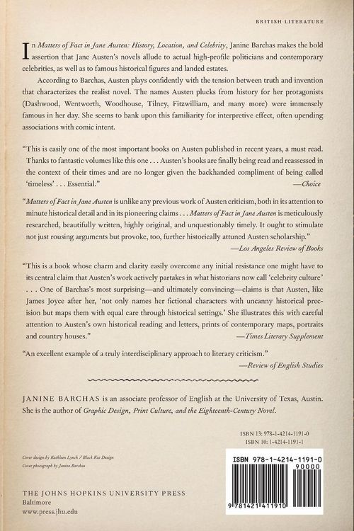 Produktbild: Matters of Fact in Jane Austen