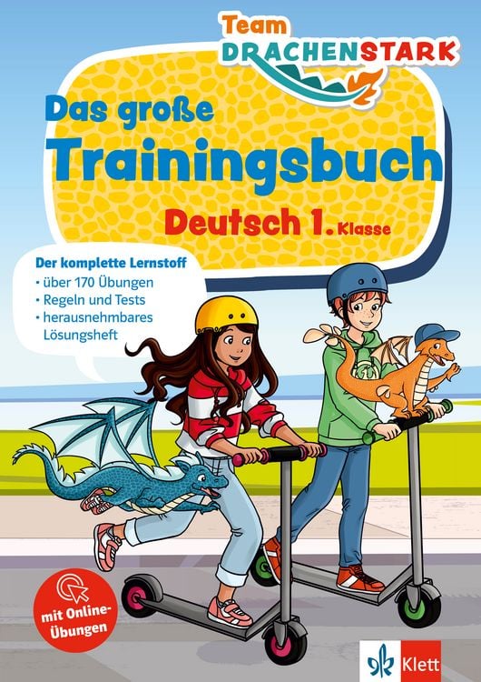 Produktbild: Klett Team Drachenstark: Das gro&szlig;e Trainingsbuch Deutsch 1. Klasse