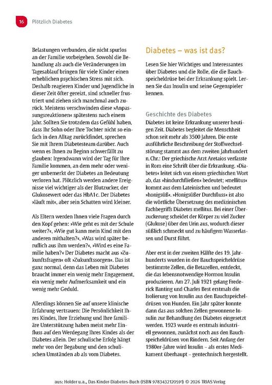Produktbild: Das Kinder-Diabetes-Buch