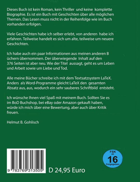 Produktbild: Leben und Arbeit - Liebe und Tod