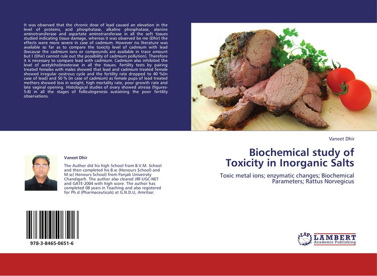 Produktbild: Biochemical study of Toxicity in Inorganic Salts