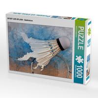 Produktbild: CALVENDO Puzzle SPORT trifft SPLASH - Badminton | 1000 Teile Lege-Gr&ouml;&szlig;e 64x48cm Foto-Puzzle f&uuml;r gl&uuml;ckliche Stunden