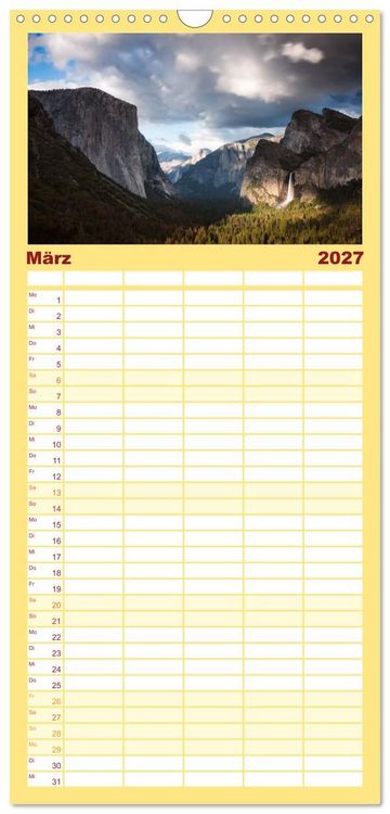 Produktbild: Familienplaner 2027 - USA S&uuml;dwesten - Atemberaubende Aussichten mit 5 Spalten (Wandkalender, 21 x 45 cm) CALVENDO