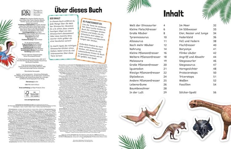 Produktbild: Sticker-Lexikon. Dinosaurier