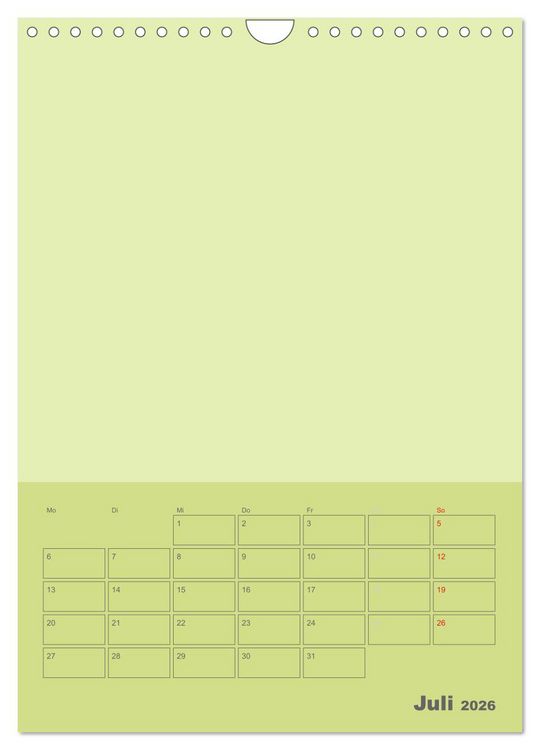 Produktbild: Bastel Terminkalender (Wandkalender 2026 DIN A4 hoch), CALVENDO Monatskalender