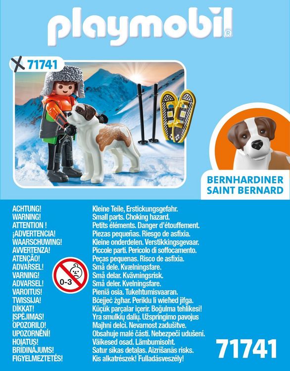 Produktbild: PLAYMOBIL 71741 Wanderer mit Bernhardiner