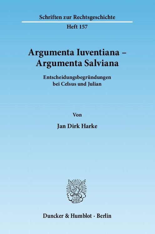 Produktbild: Argumenta Iuventiana &ndash; Argumenta Salviana.
