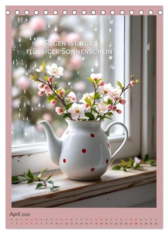Produktbild: Zwischen Bullerb&uuml; und L&ouml;nneberga (Tischkalender 2026 DIN A5 hoch), CALVENDO Monatskalender