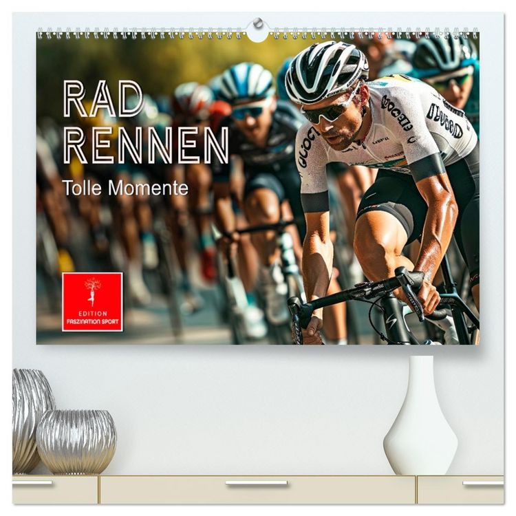 Produktbild: Radrennen - tolle Momente (hochwertiger Premium Wandkalender 2026 DIN A2 quer), Kunstdruck in Hochglanz