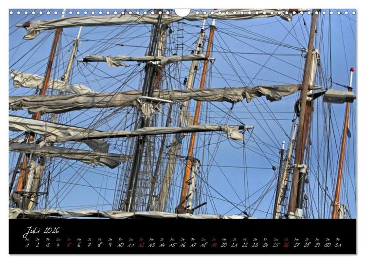 Produktbild: Boote und Schiffe auf Elbe und Ostsee (Wandkalender 2026 DIN A3 quer), CALVENDO Monatskalender
