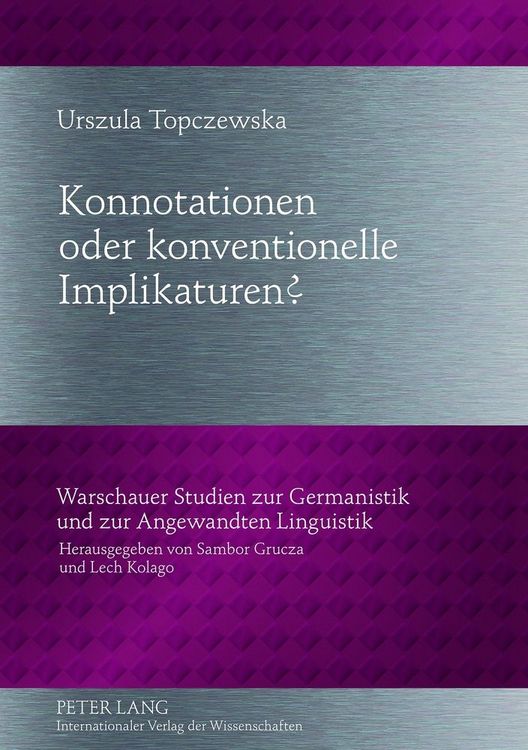 Produktbild: Konnotationen oder konventionelle Implikaturen?
